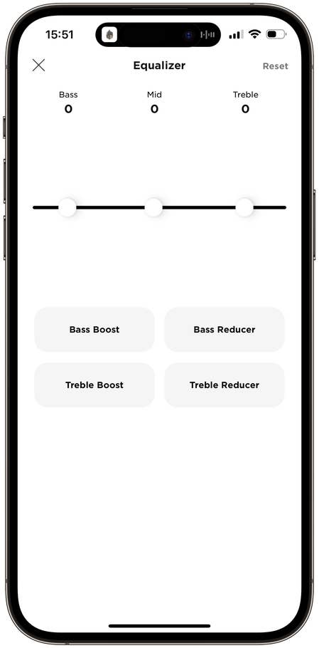 Capture du0027écran de lu0027application Bose Music du casque sans fil Bose QuietComfort Headphones