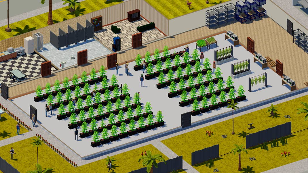 The real product is being sold in the back.