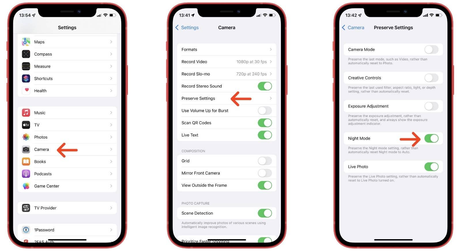 disable night mode on iphone