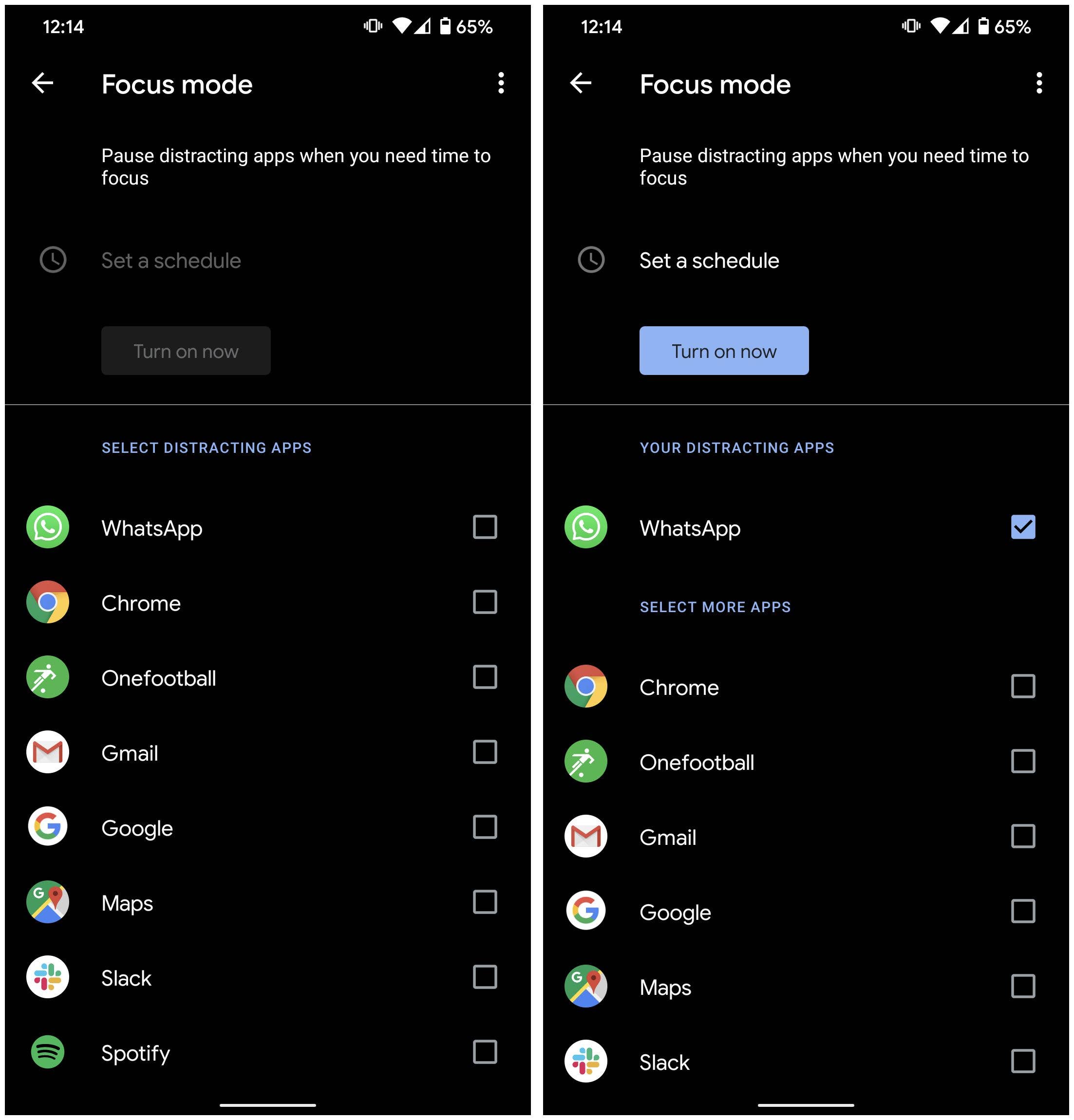 focus mode android 10