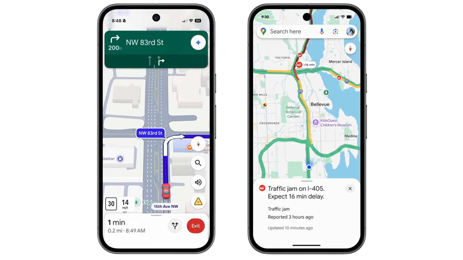 Google Maps with Gemini for real-time alerts and landmarks