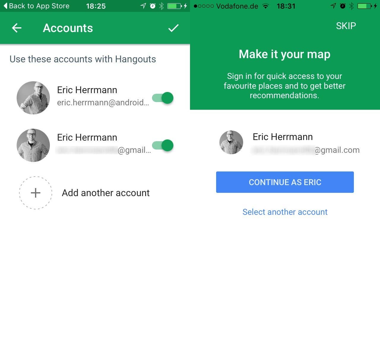 google login google apps ios 9 3