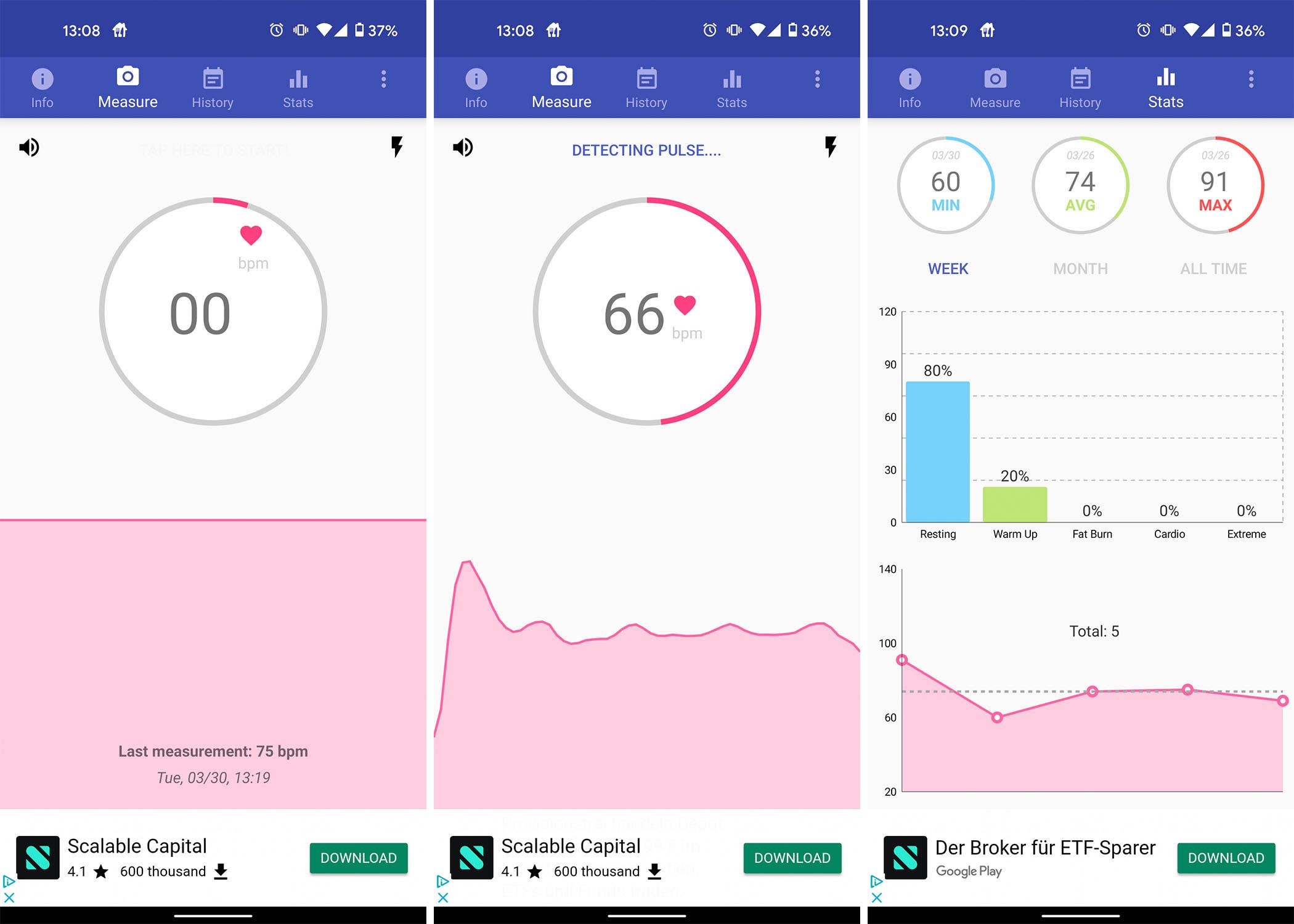 heart rate monitor android app
