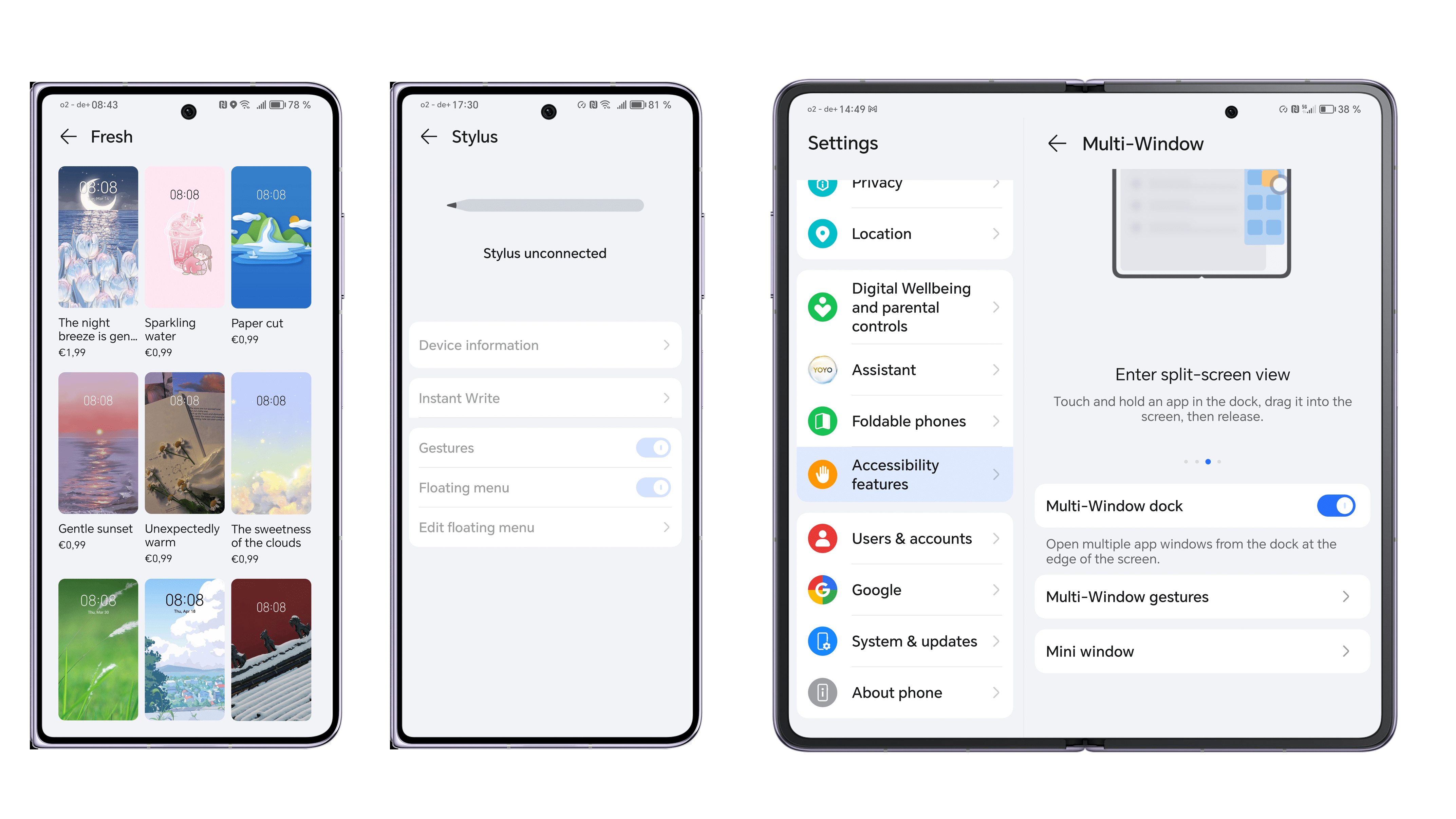 Screenshot from Honor Magic V2