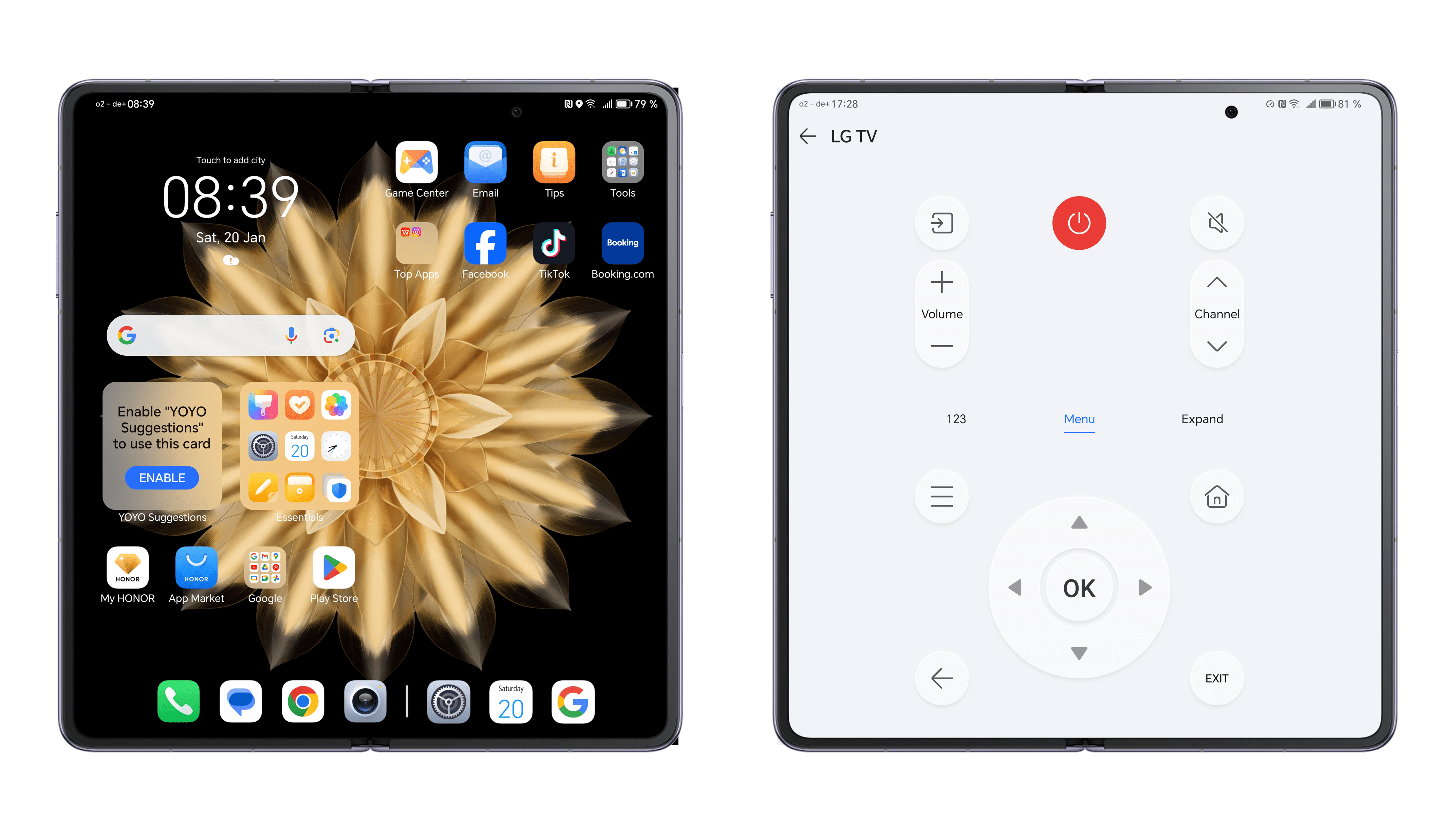 Screenshot from Honor Magic V2