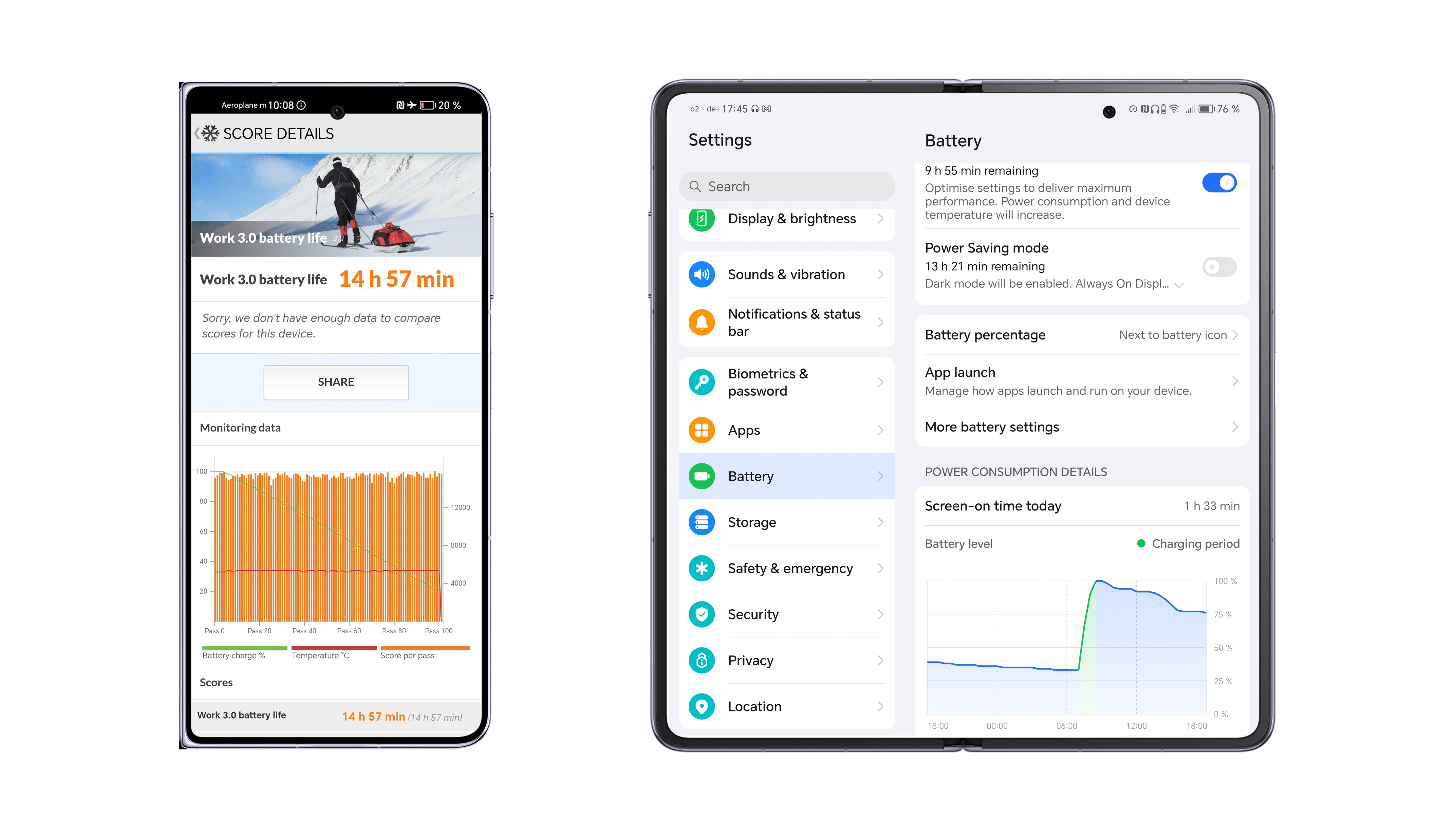 Screenshot from Honor Magic V2