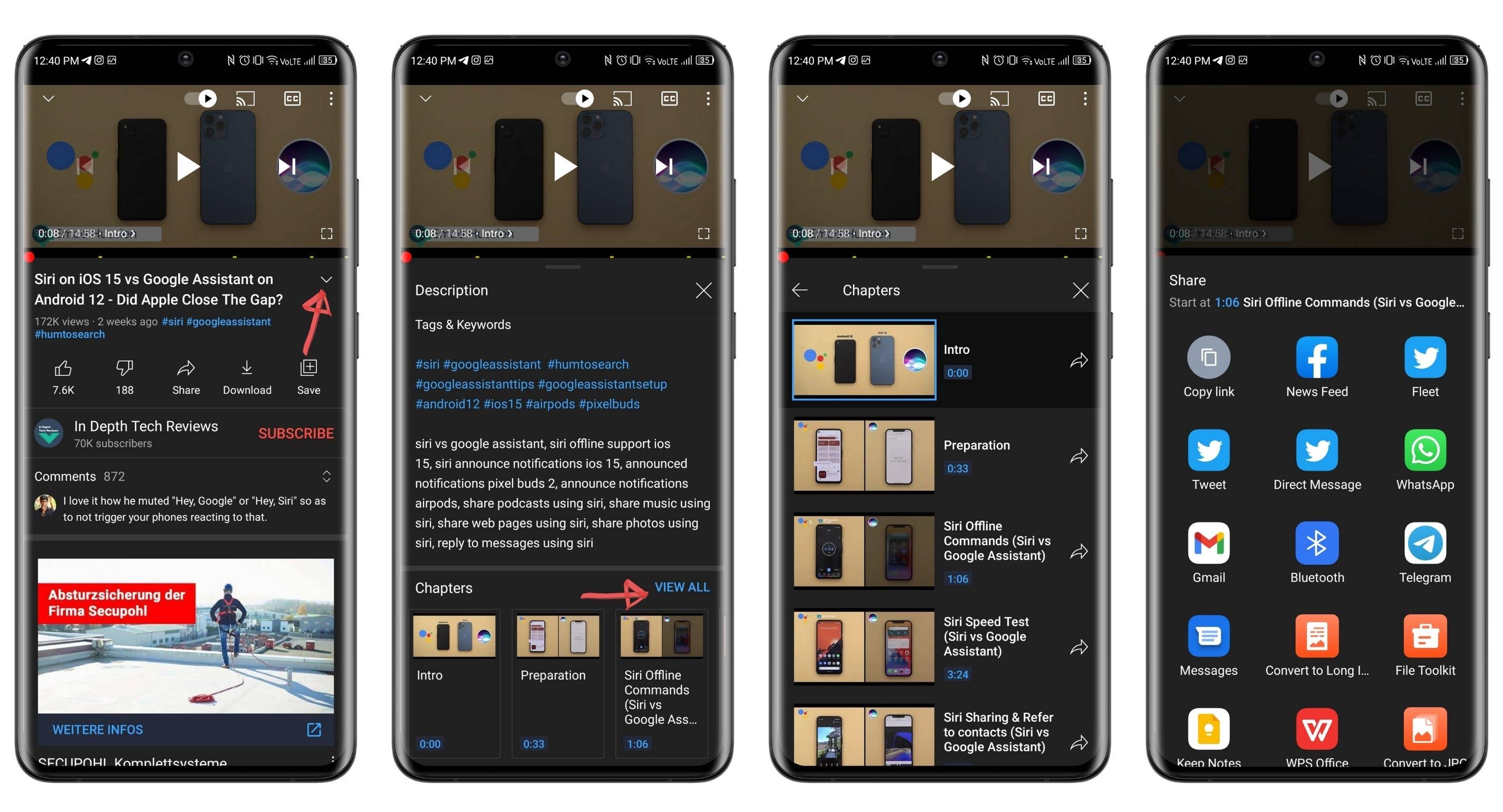 how to download youtube video timestamp android