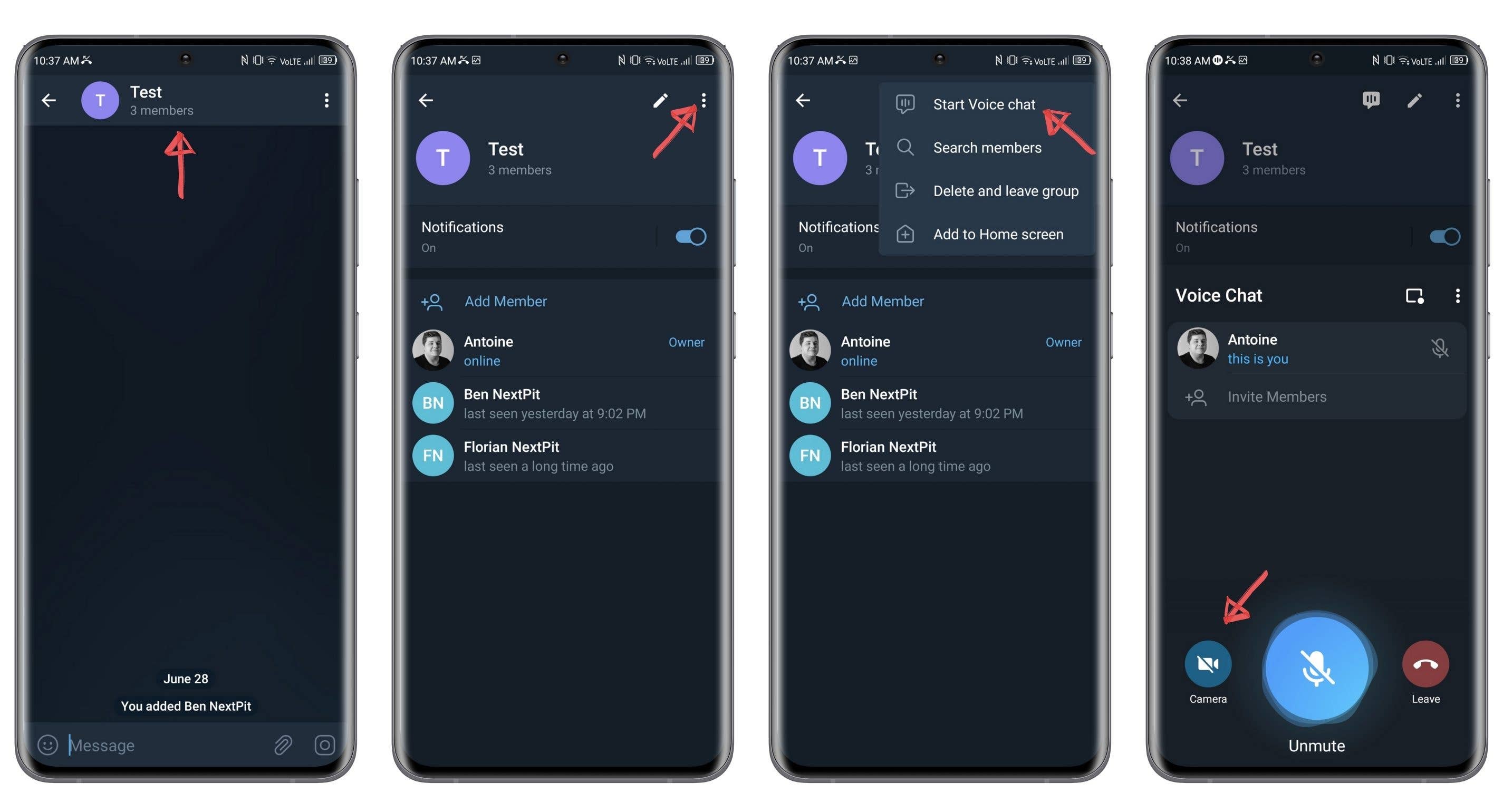 how to telegram group video calls 1