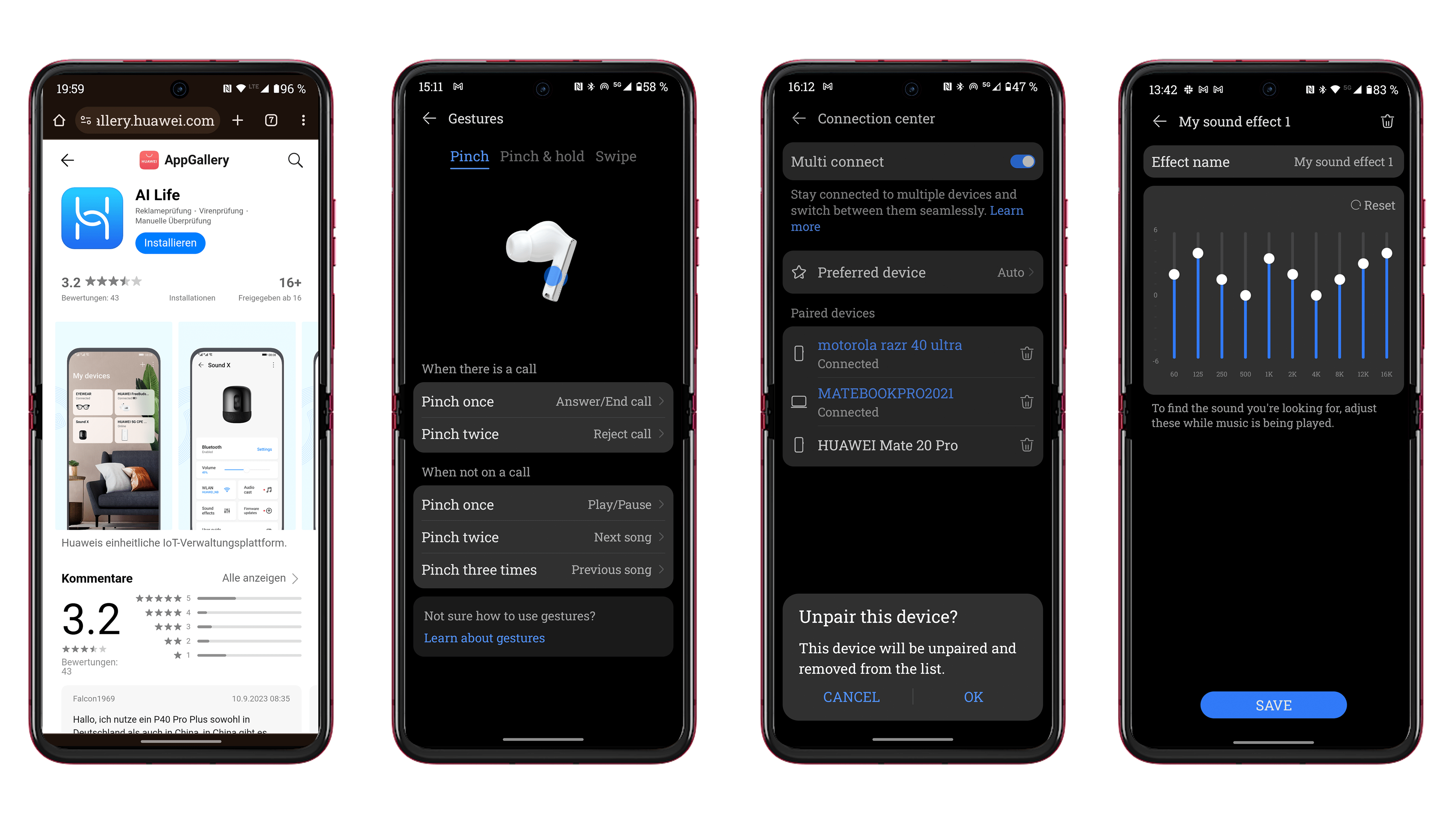 Screenshots Huawei AI-Life-App