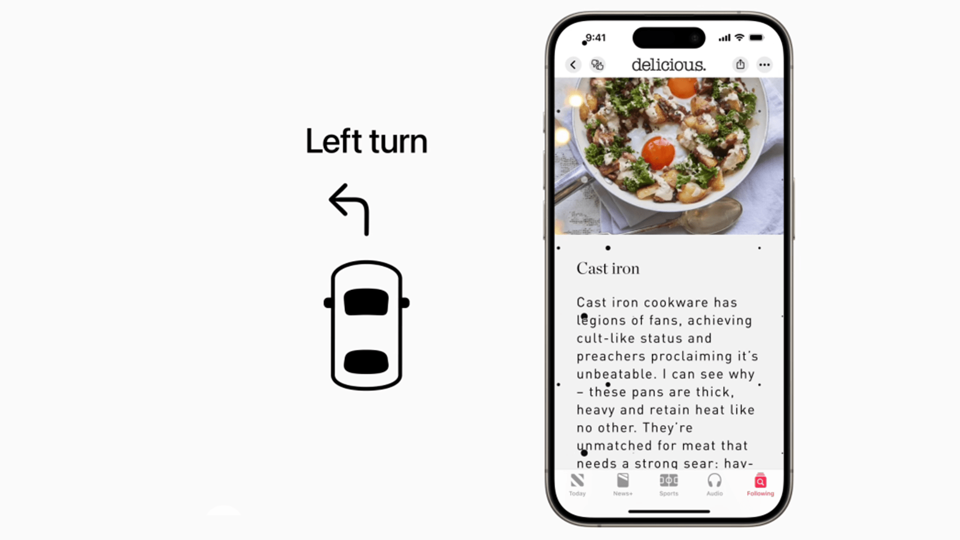 iOS 18 est doté d'une nouvelle fonctionnalité appelée « Vehicle Motion Cues » (repères de mouvement des véhicules)
