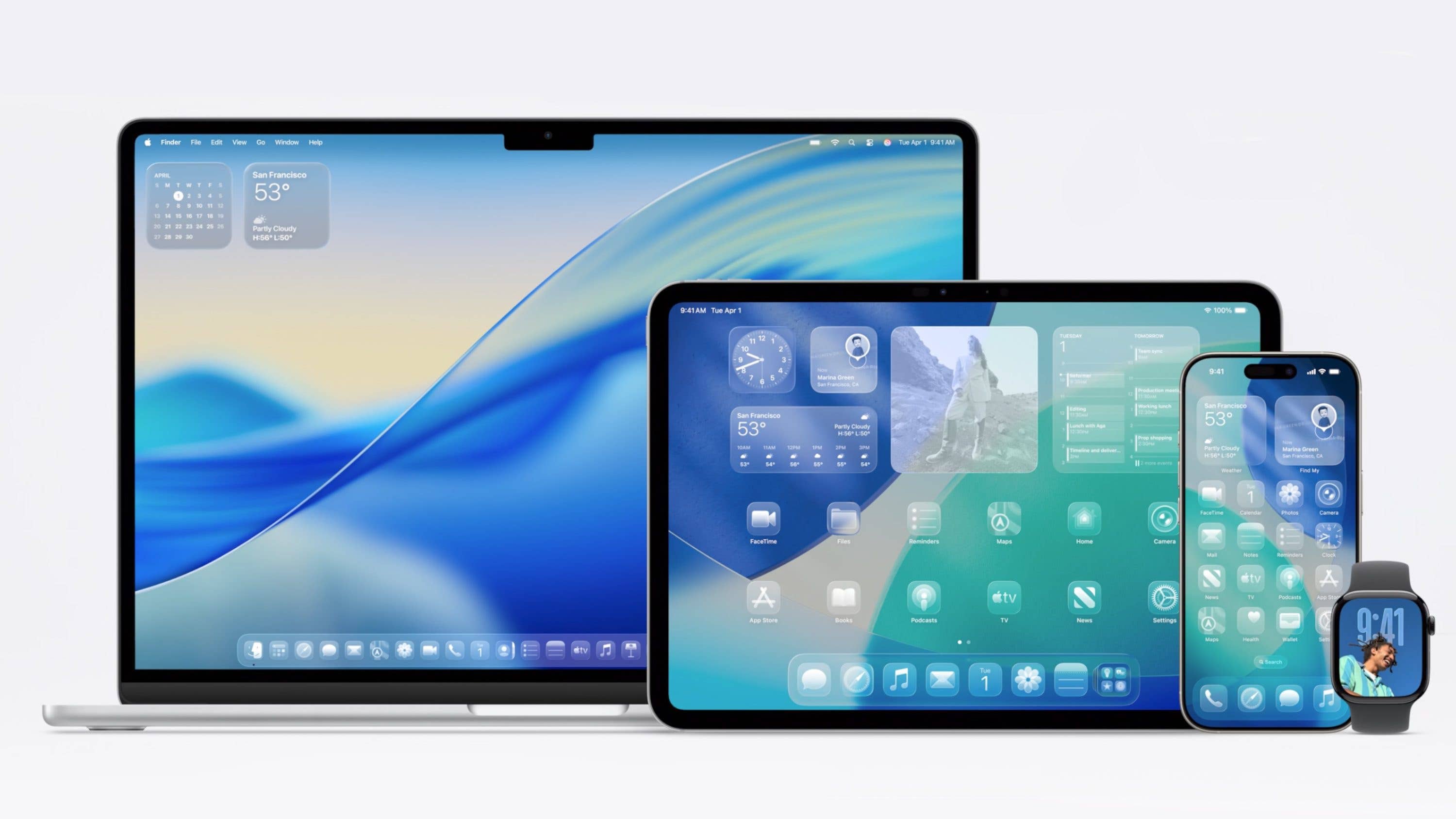 Le design Liquid Glass sur toutes les plateformes d'Apple