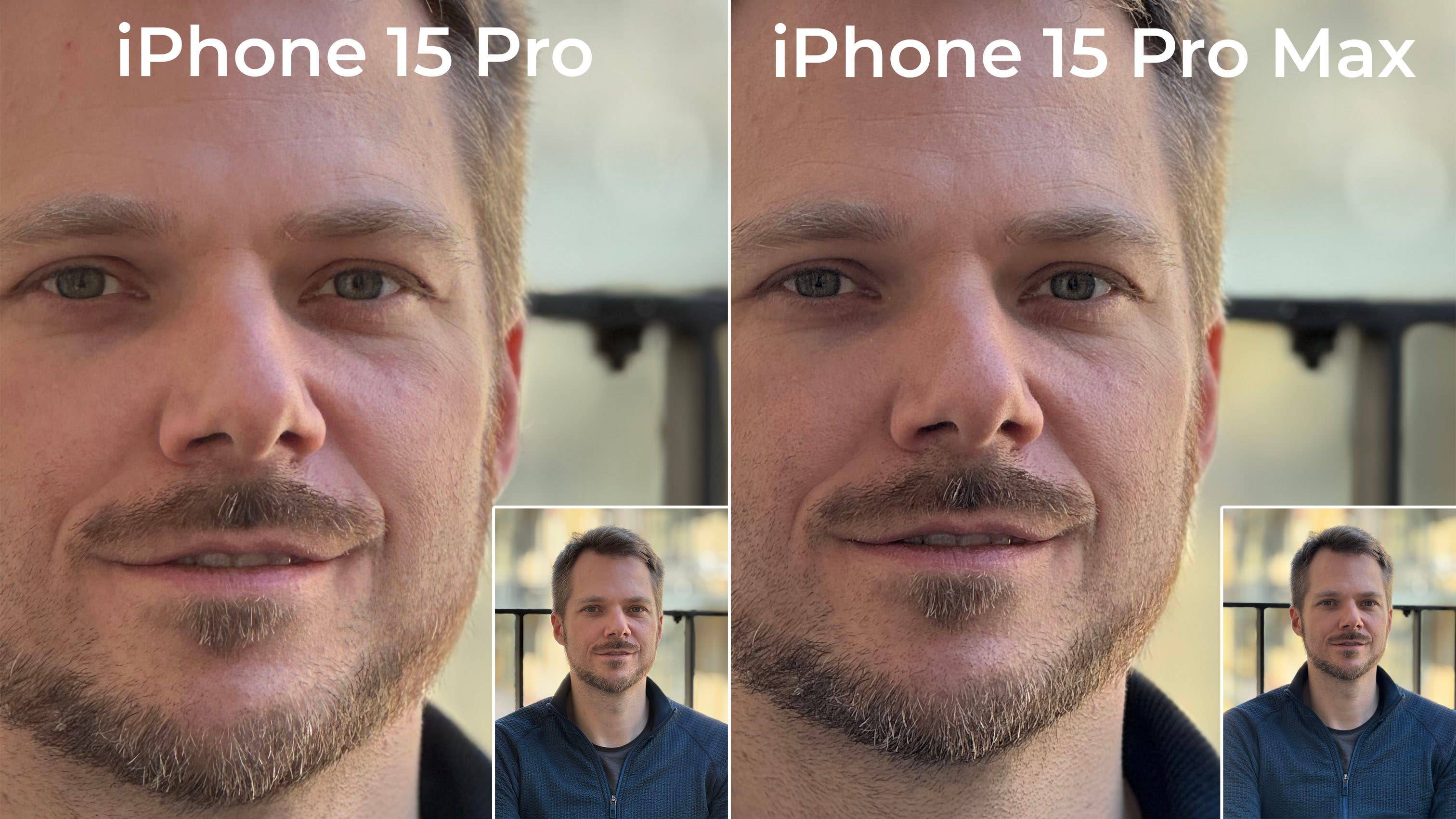 Comparatif photo iPhone 15 Pro et 15 Pro MAX