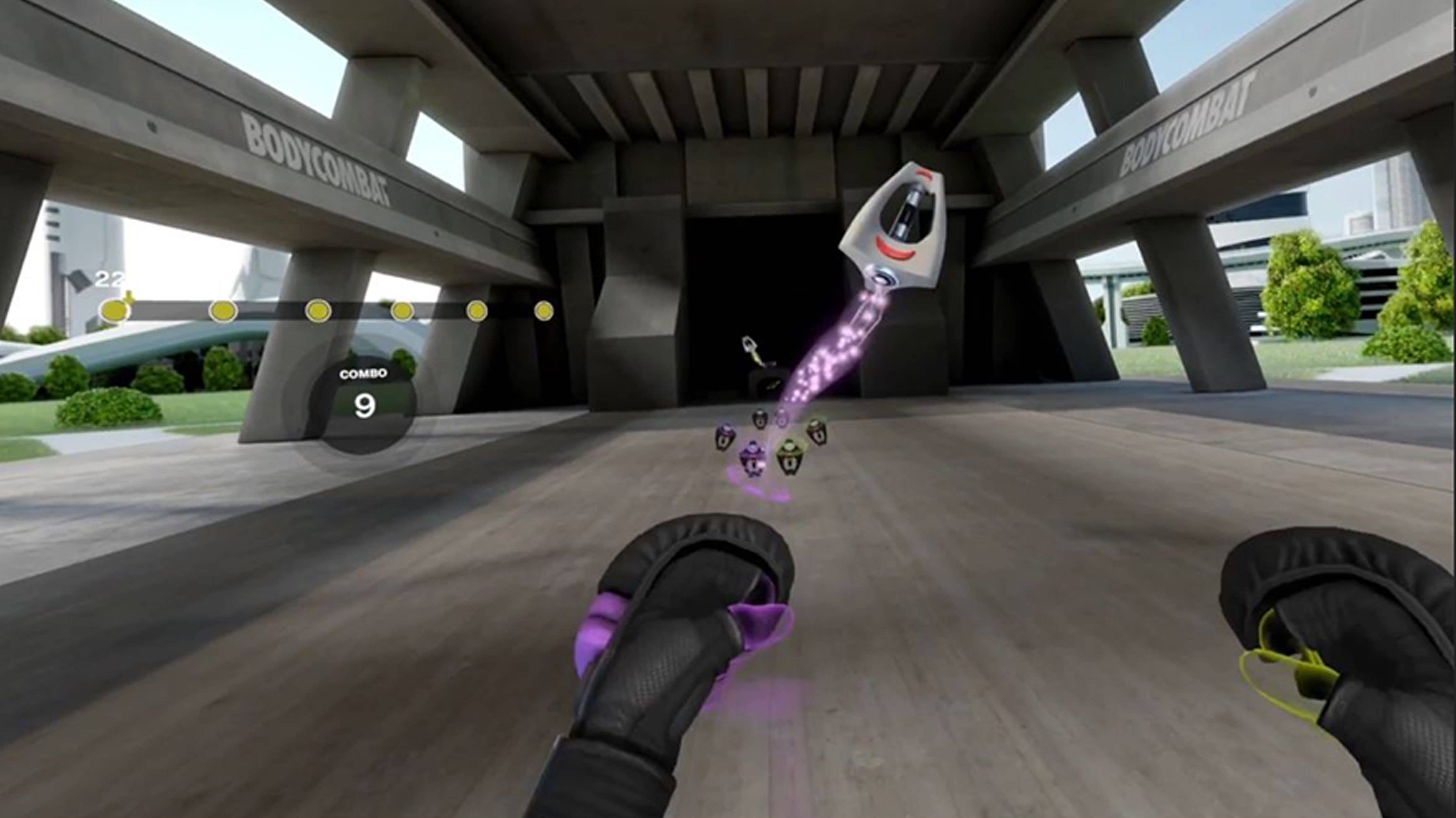 Capture d'écran d'un jeu de sport sur le Meta Quest 3