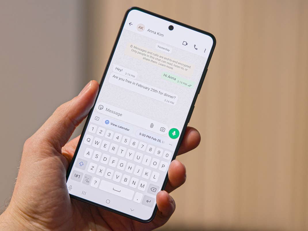 Aktivierte Funktion Now Nudge im Samsung Galaxy S26