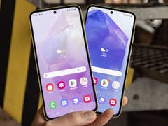 Les écrans des Galaxy A35 et A55