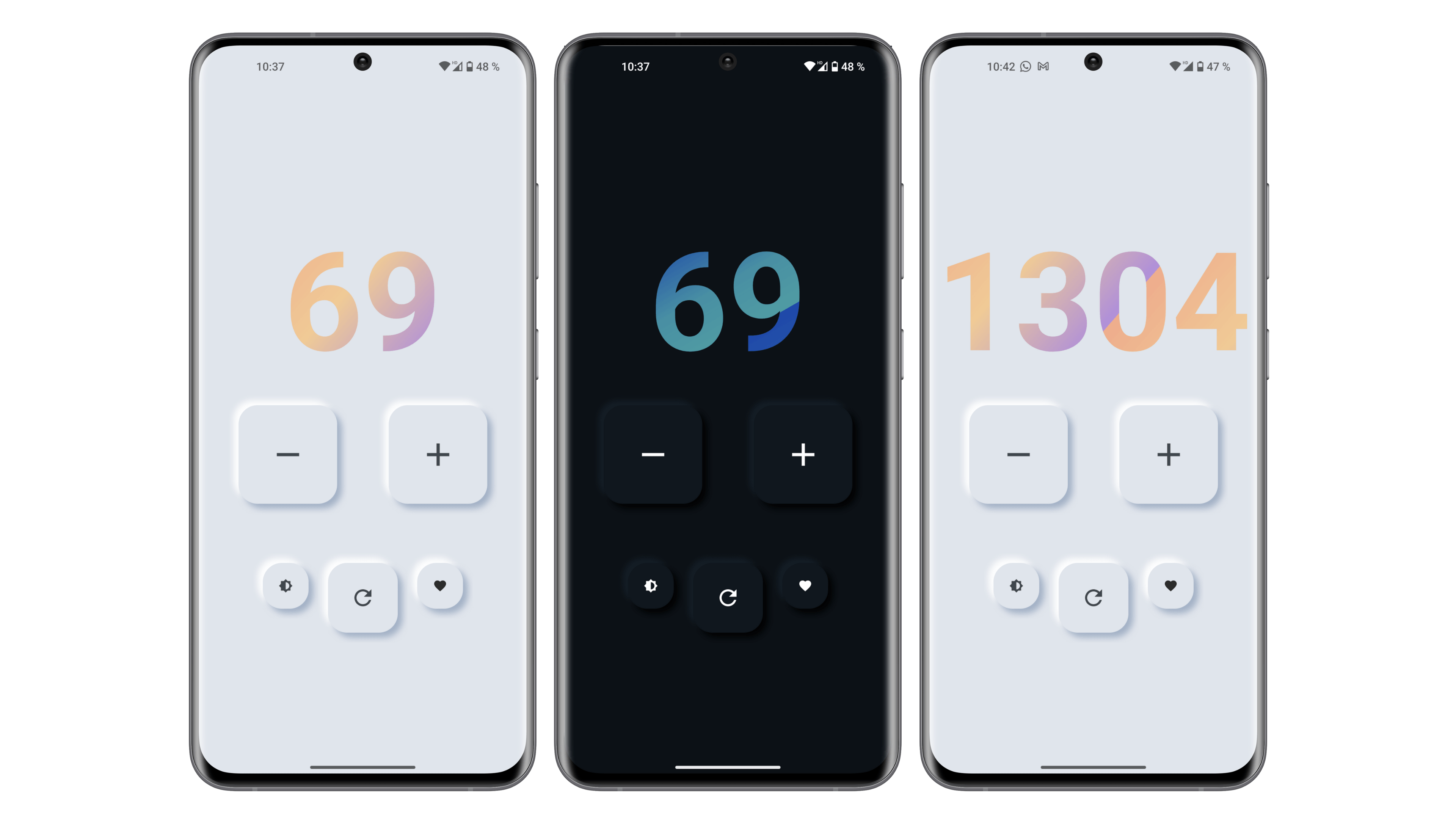 Captures d ecran application