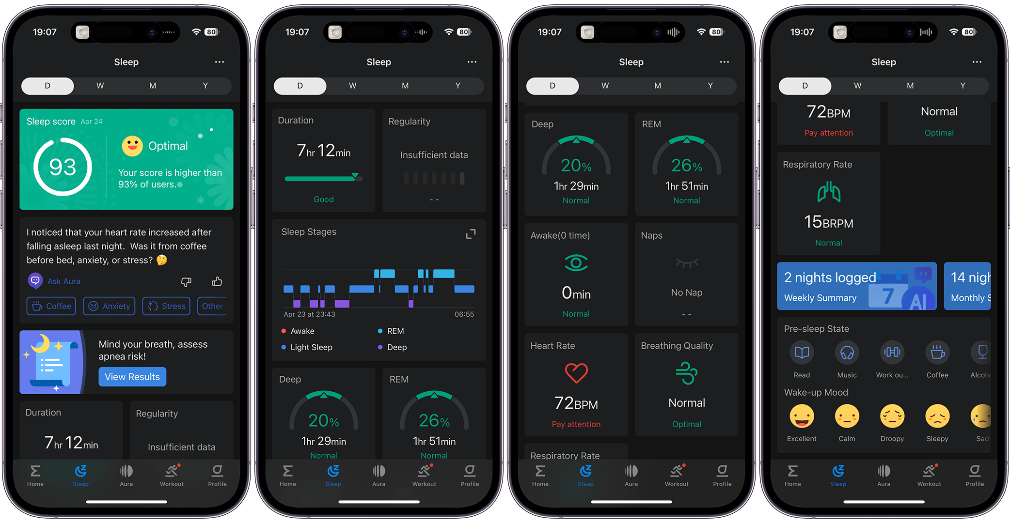 Captures d'écran Zepp Health