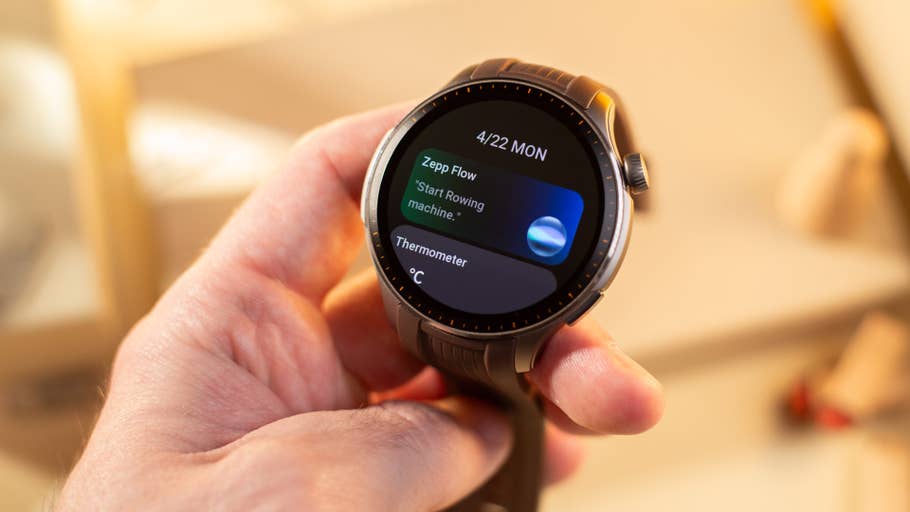 Widget AI Assistant sur l’écran de la smartwatch Amazfit Balance