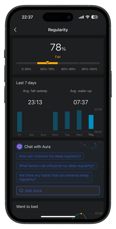 Lu0027interface utilisateur de lu0027application Zepp pour lu0027Amazfit T-Rex 3