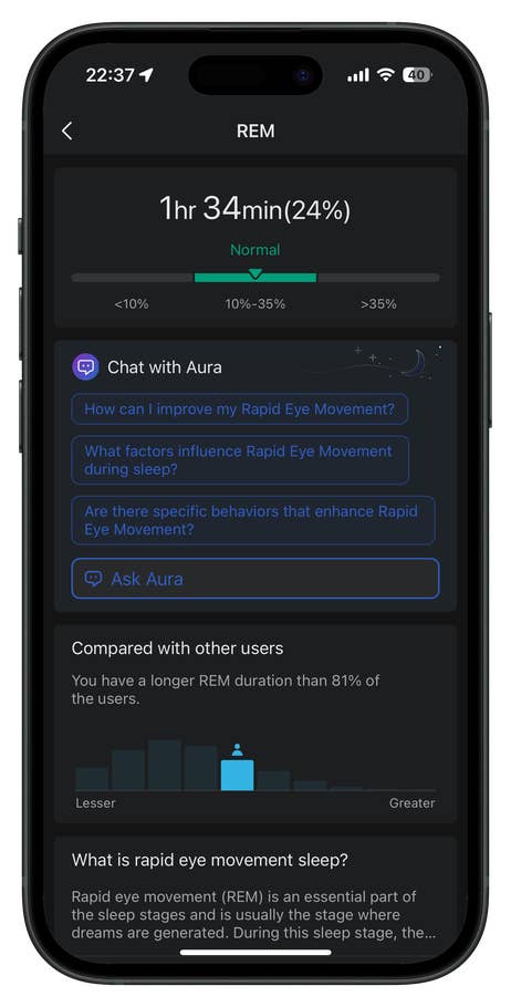 Lu0027interface utilisateur de lu0027application Zepp pour lu0027Amazfit T-Rex 3