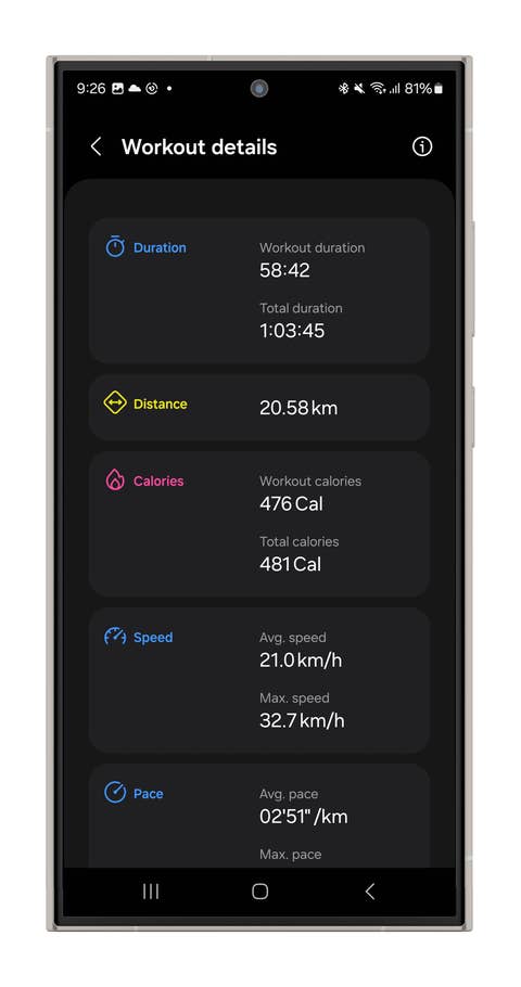Captures du0027écran du mode Cyclisme de la Galaxy Watch Ultra.