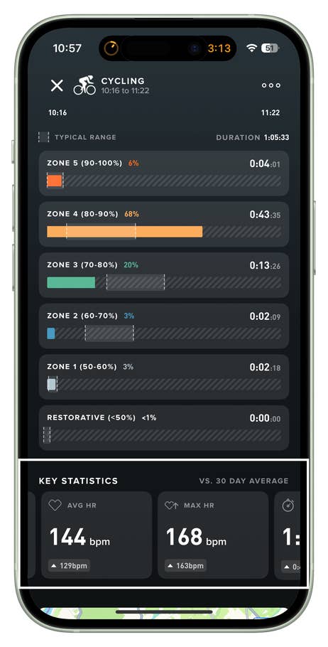 Captures du0027écran de lu0027application Whoop