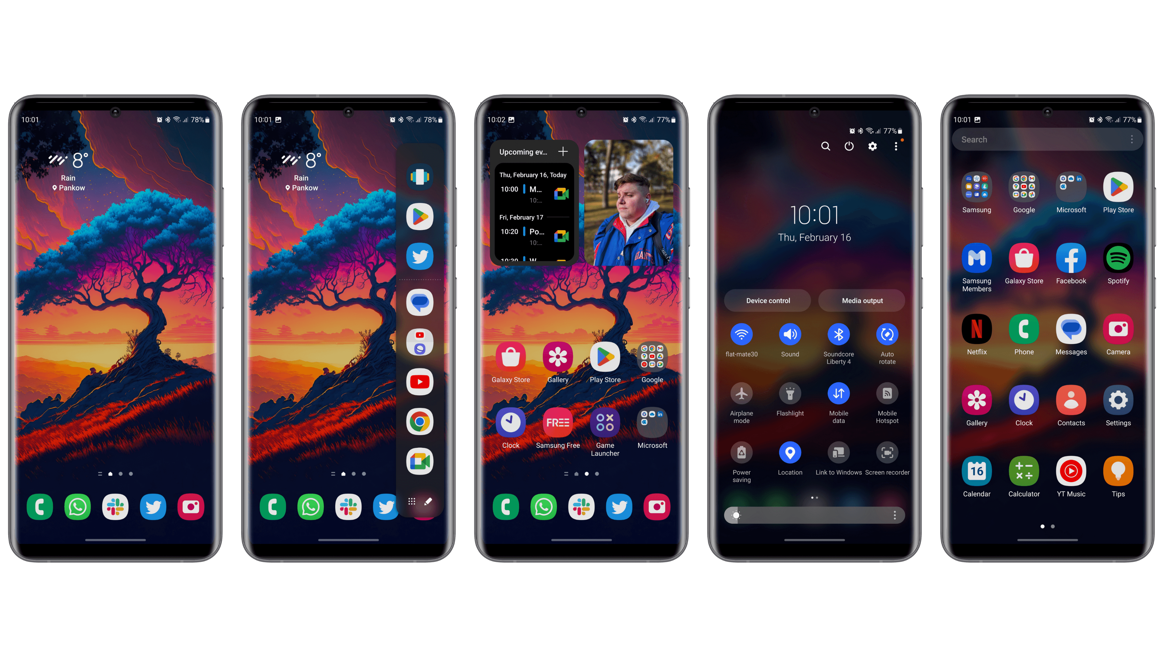 Captures d'écran du design de One UI 5.1 du Galaxy S23 Ultra