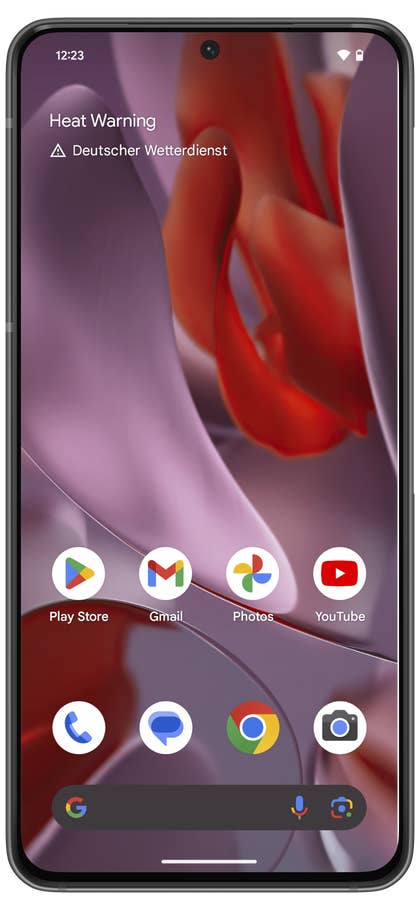 Capture d’écran de l’écran d’accueil du Google Pixel 9 Pro