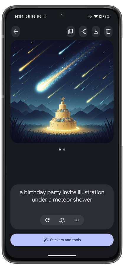 capture d’écran de l’application Google Pixel 9 Pro Pixel Studio
