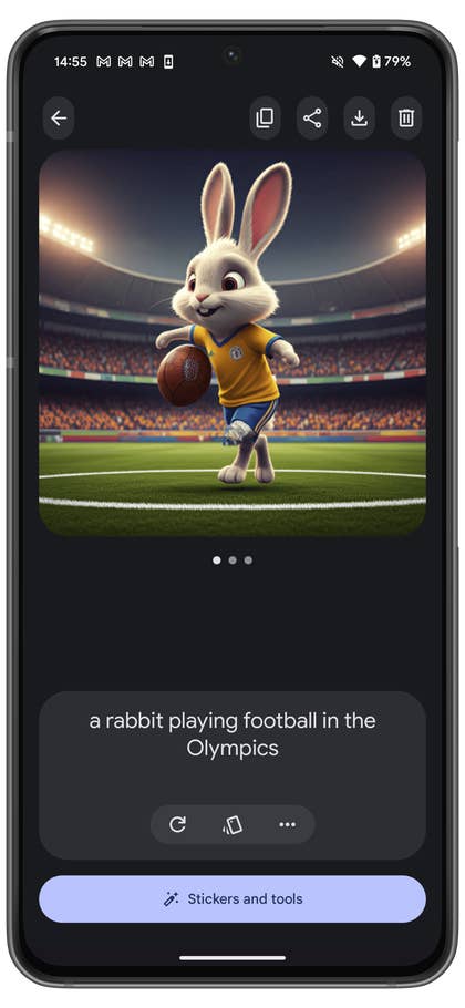capture d’écran de l’application Google Pixel 9 Pro Pixel Studio