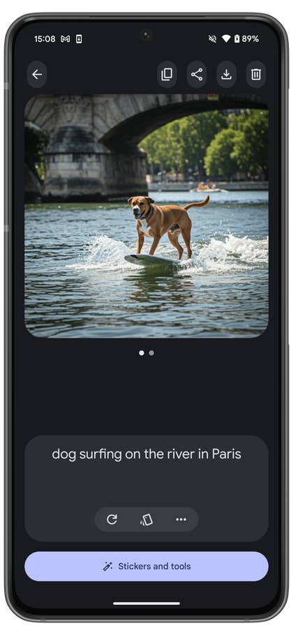 capture d’écran de l’application Google Pixel 9 Pro Pixel Studio