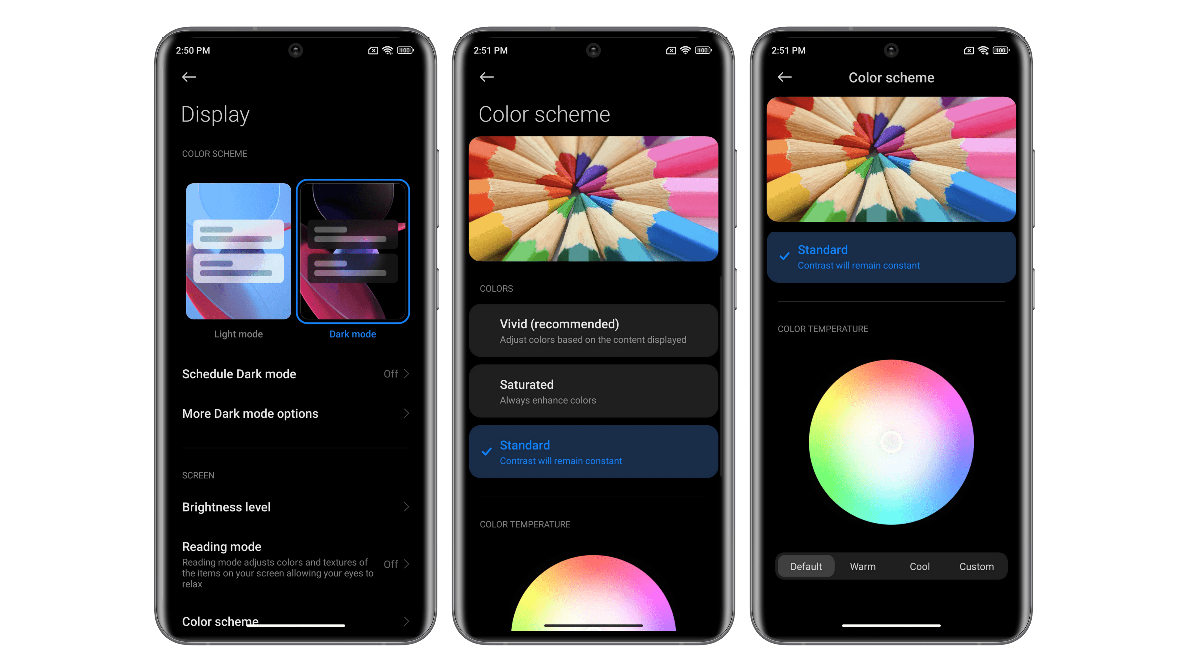 Xiaomi Redmi Note 11 Pro Plus 5G Test Ecran colorimetrie