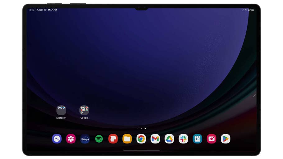 Capture du0027écran de lu0027interface de la Samsung Galaxy Tab S9 Ultra en mode tablette