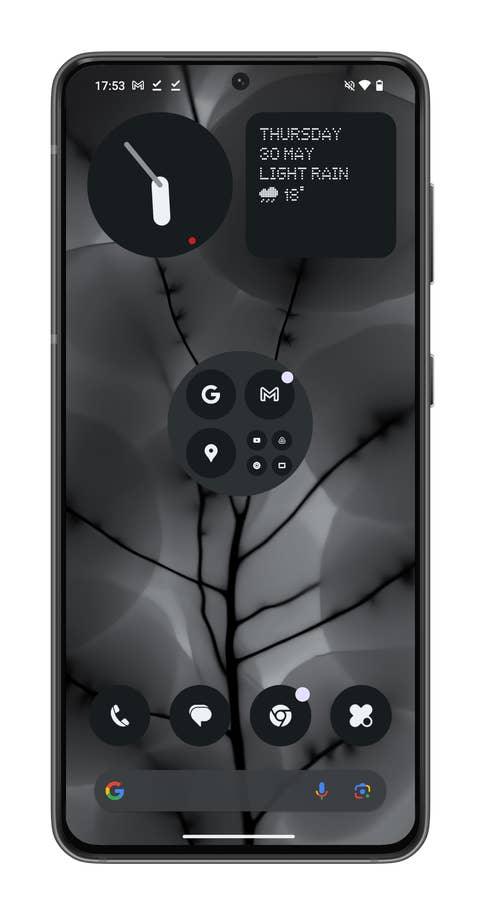 Capture du0027écran de Nothing OS 2.5 montrant comment modifier les dossiers du0027applications sur votre écran du0027accueil