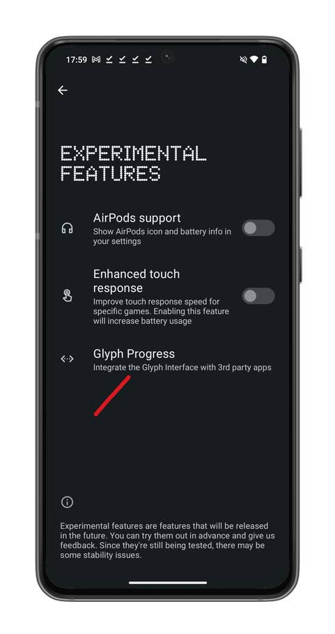 Capture du0027écran de Nothing OS 2.5