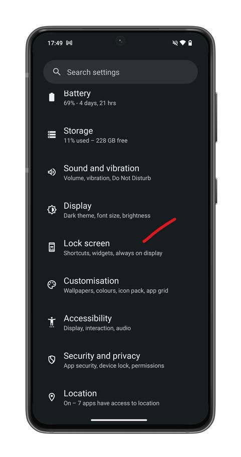 Capture du0027écran de Nothing OS 2.5 montrant comment ajouter des widgets à lu0027écran de verrouillage de votre Nothing Phone