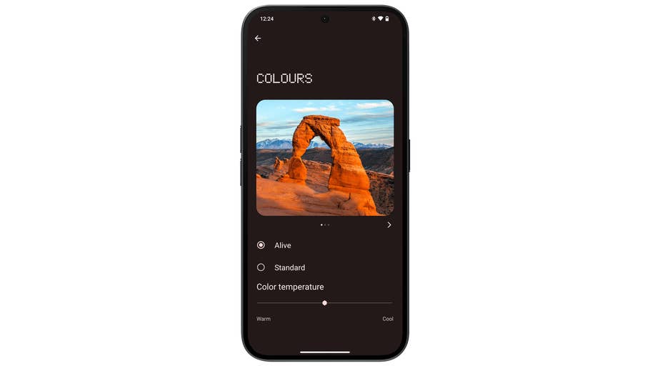 Capture du0027écran prise sur le Nothing Phone (2a)