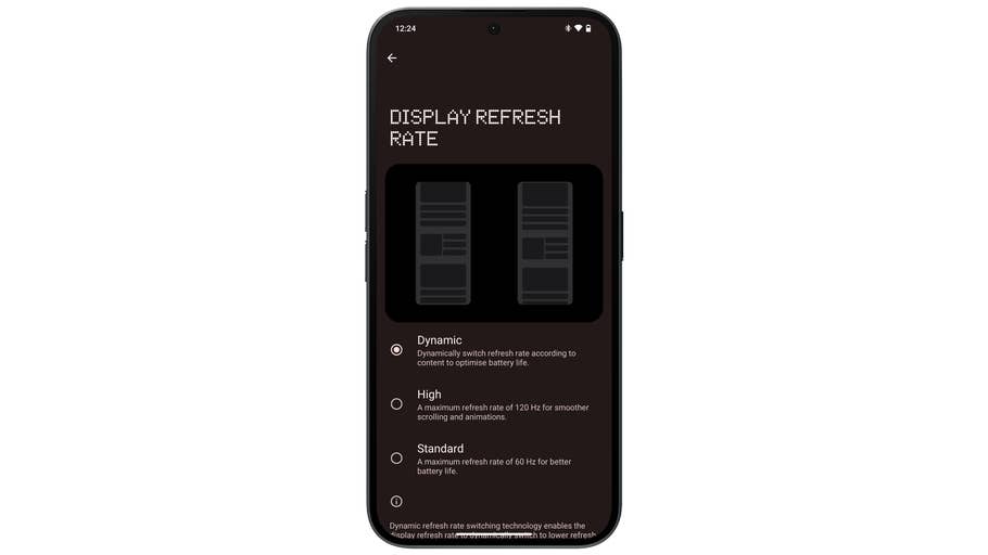 Capture du0027écran prise sur le Nothing Phone (2a)