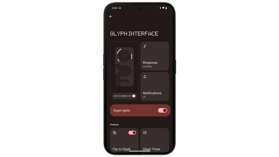 Captures du0027écran prises sur le Nothing Phone (2a)