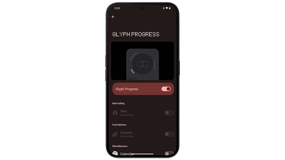 Captures du0027écran prises sur le Nothing Phone (2a)