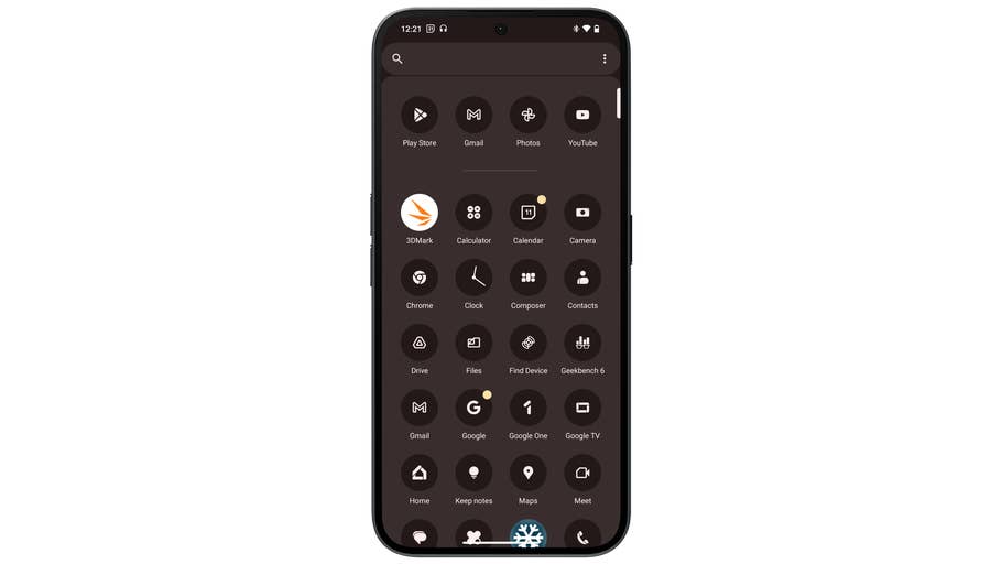 Captures du0027écran prises sur le Nothing Phone (2a)