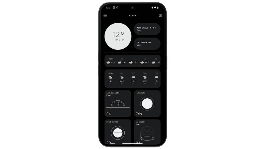 Capture du0027écran prise sur le Nothing Phone (2a)