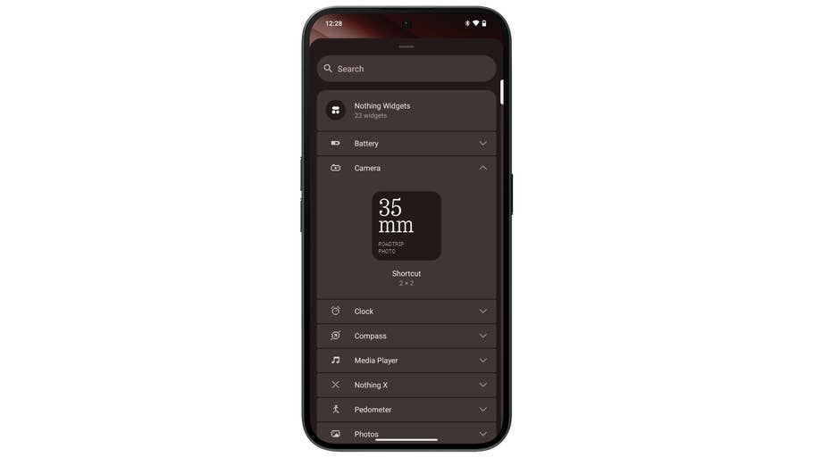 Capture du0027écran prise sur le Nothing Phone (2a)