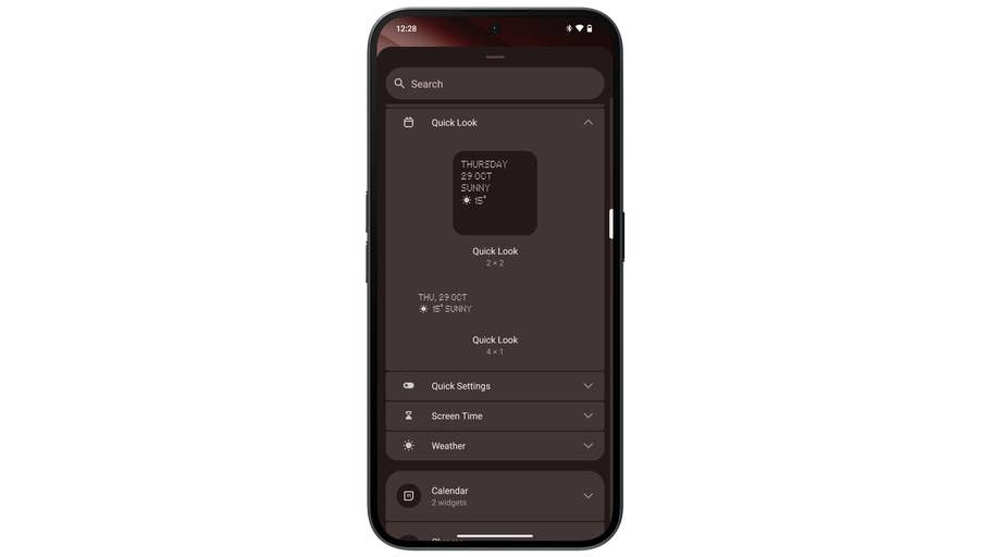 Capture du0027écran prise sur le Nothing Phone (2a)