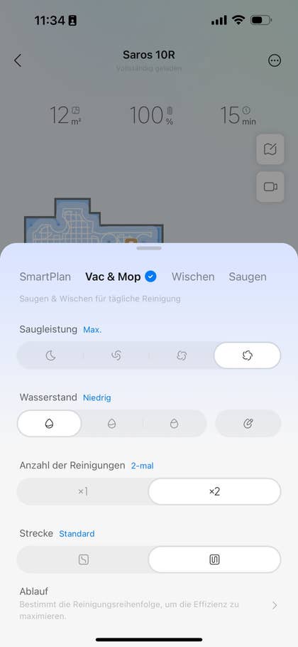 Test du Roborock Saros 10.