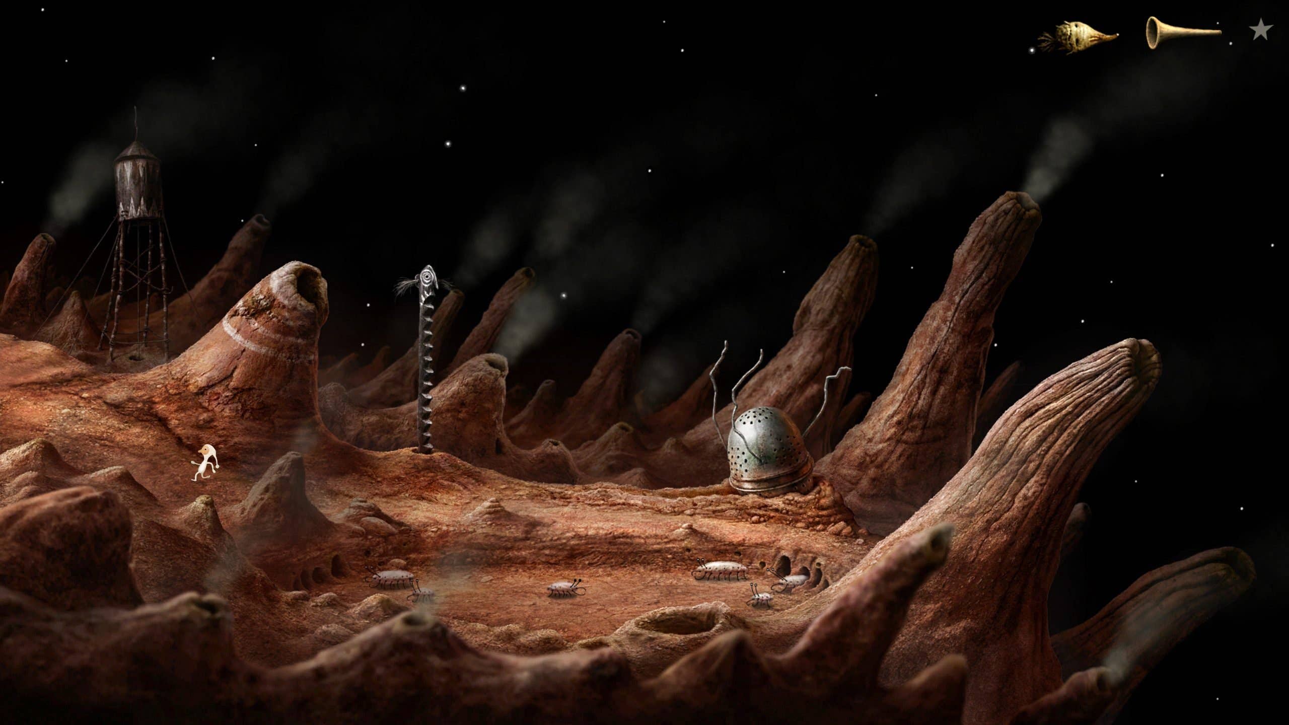 Une capture d'écran de Samorost 3.
