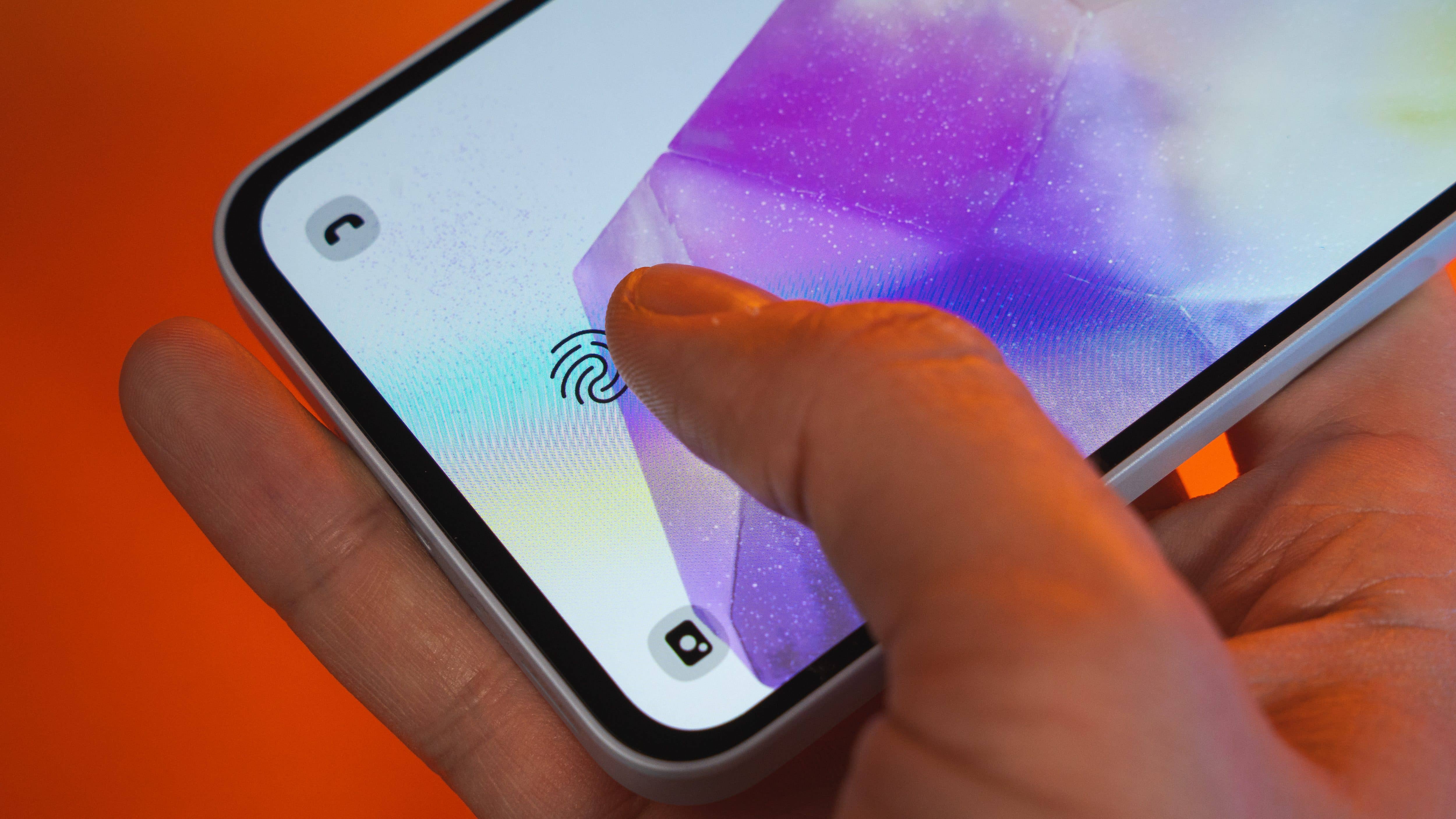 Le capteur d'empreintes digitales du Galaxy A35