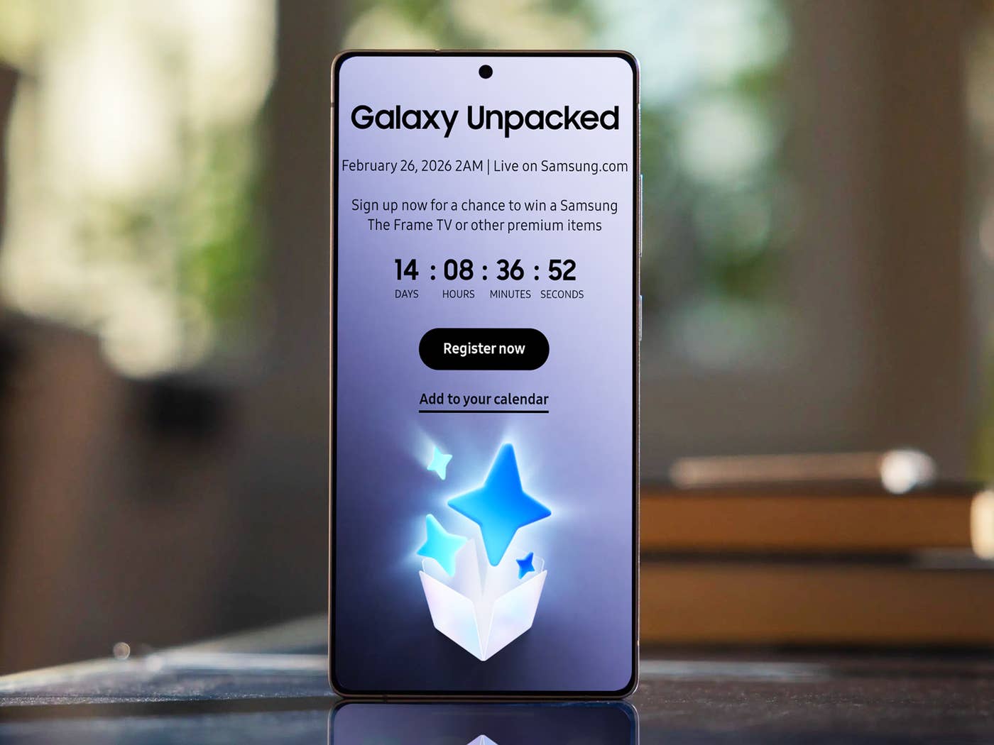 Samsung Galaxy S25 Ultra avec l'événement Unpacked.