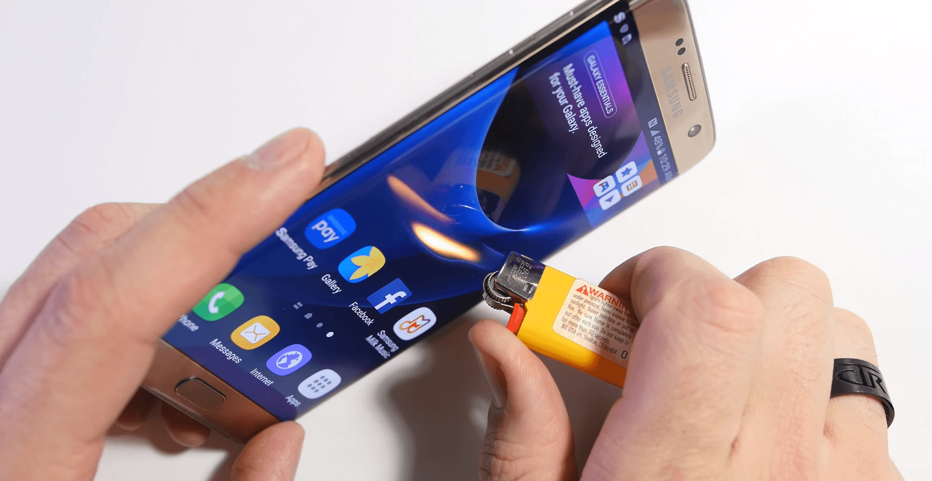 samsung galaxy s7 bend