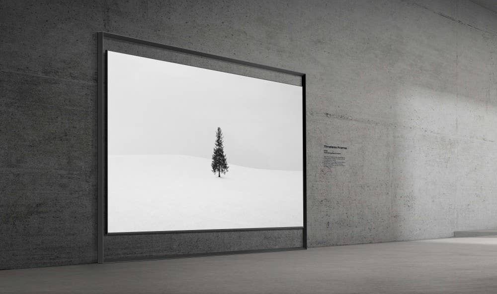 Der 130 Zoll große Micro-RGB-Fernseher von Samsung.